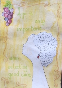 5x7 art page with quote