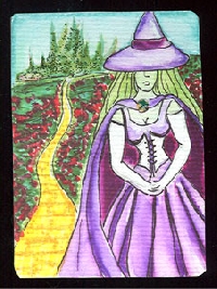  Seasons of the Witch Handmade bookmark-