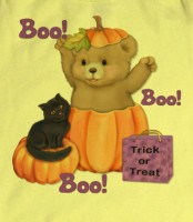 Teddy Bear Halloween Postcard