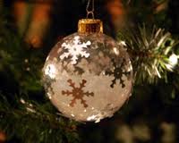 Christmas Tree Ornament swap -snow