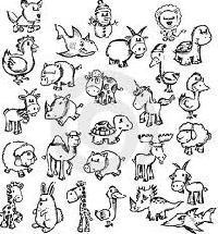 Doodle An animal On a postcard!!(: ~USA~