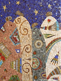 Mosaic postcards