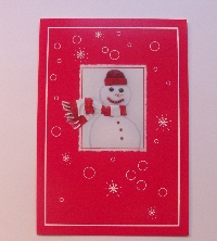 A Christmas Card (With Snowman Graphic) Swap