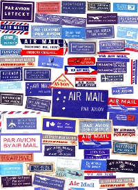 Airmail labels 8