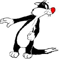 Cartoon Cats ATC Series:  Sylvester