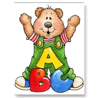 ABC Teddy Bear ATC's