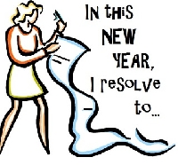 New Years Resolution Postcard