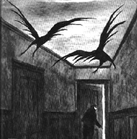 It was a dark and stormy night...  Gorey inspired