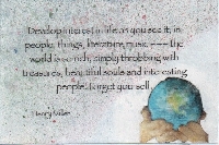 Wisdom Words Card, Feb 2012.