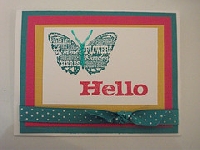 Card with glitter