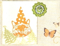 Cat Stamped Card