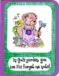 Fuzzy Wuzzy Was A Bear! Handmade Greeting Card