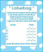 Quick 10 Label Bag Swap - USA/Canada