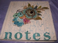 Decorate a Note book Tim Holtz style