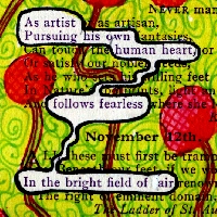 Journeys Altered Text (Book Page) ATC Swap