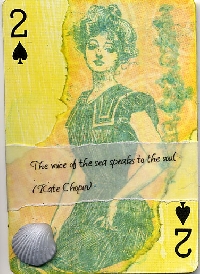 PC~2 of Spades altered playing card