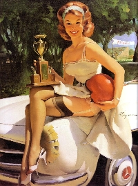 Pin Up Tag Series: Girls in Cars