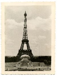 Vintage ATC w/ Eiffel Tower #2