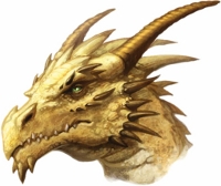 Colored Dragon ATC Series #5: Gold