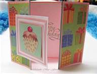 Happy Birthday Themed Tri fold Card Swap