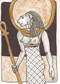 Sun Goddess post card
