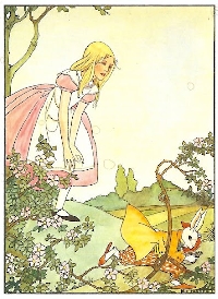 Alice In Wonderland postcard swap