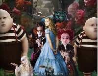 Alice In Wonderland - Tim Burton Style- Whimsy Jar
