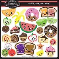 **Funny food and dessert stickers #2 **