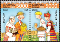 EUROPA stamp on envelope