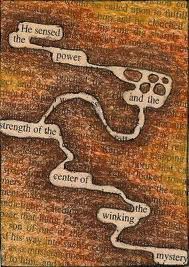 Altered Text ATC #9----BROWN