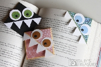 Book Monster bookmarks