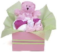 Pink card and surprise gift