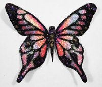<3 Glittery Butterfly ATC <3