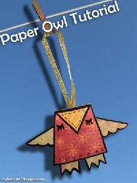 Cute Handmade Paper Owl Ornaments EDIT