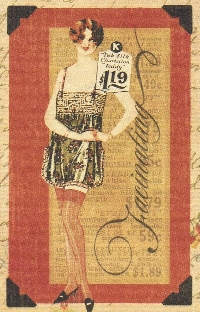 Vintage ATC: Lady in Lingerie