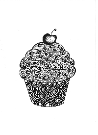 Zendoodle Cupcake