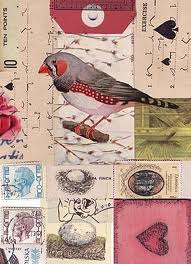 Vintage Bird Mail Art