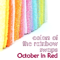 October In Red - colors of the rainbow swaps