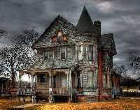Halloween ATC #9-- Haunted House