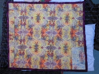 Batik Fabric Postcard Swap