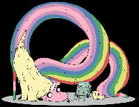 Adventure Time - BMO & Lady Rainicorn