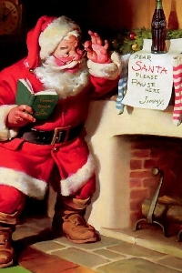 Santa Shaped ATC CHRISTMAS SWAP