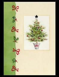 Christmas Tree Themed card swap
