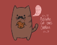 Kitten with a mustache