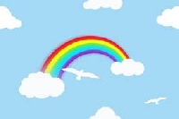UK ATC Colour My Rainbow #8 Rainbow