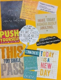 Hand Made Motivational Page (weight loss)