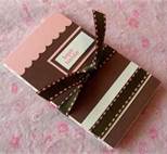 Shades of Pink/Brown/Beige Birthday Card