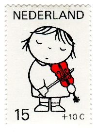 ATC with a child postage-stamp