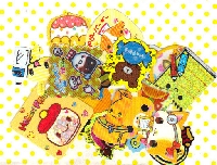 Kawaii Sticker Flakes: YELLOW