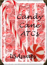USAswaps: Candy Cane ATCs